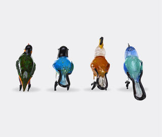 POLSPOTTEN 'Paradise Birds', set of four MULTICOLOUR POLS22GLA166MUL