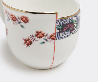 Seletti 'Hybrid Tamara' coffee cup with saucer MULTICOLOUR SELE22HYB435MUL