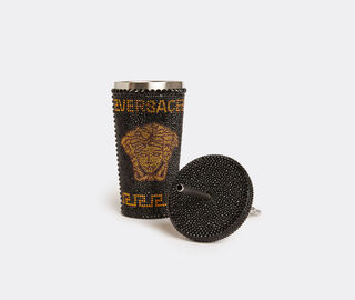 Versace 'Medusa' studded travel cup mug, black BLACK VERS22TRA732BLK
