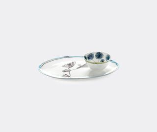 Serax 'Camelia Aubergine' oval plate MULTICOLOUR SERA23OVA153MUL