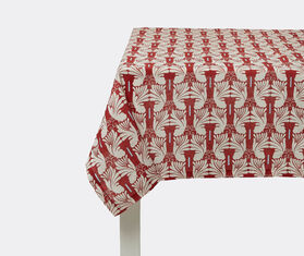 La DoubleJ 'Wings Avorio' tablecloth, large RED LADJ22LAR854RED