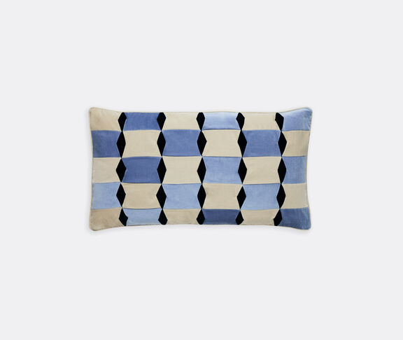 Christina Lundsteen 'Florence' cushion, lilac, dusty white and new petrol undefined ${masterID}