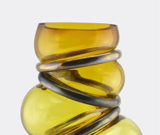 Vanessa Mitrani 'Chain Ring' vase, yellow YELLOW VAMI22CHA320YEL