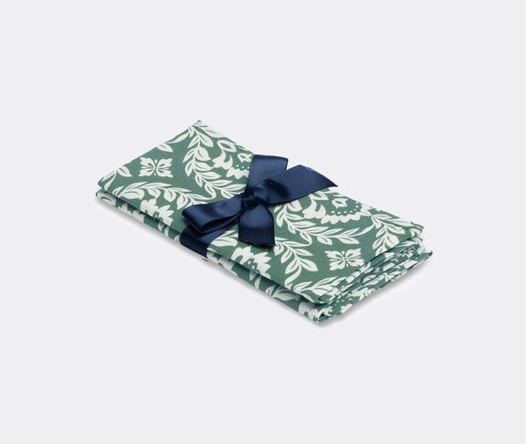 La DoubleJ 'Green Garland' large napkin, set of two undefined ${masterID}