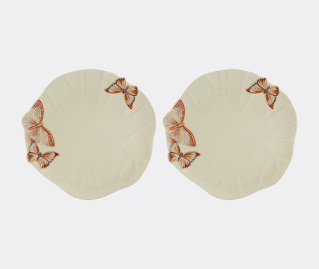 Bordallo Pinheiro 'Cloudy Butterflies' charger plate, set of two, pink MULTICOLOUR BOPI23CLO543MUL