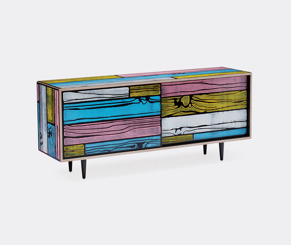 Established & Sons 'Wrongwoods' low cabinet, pink and blue Pink, blue ESTS19WRO477PIN