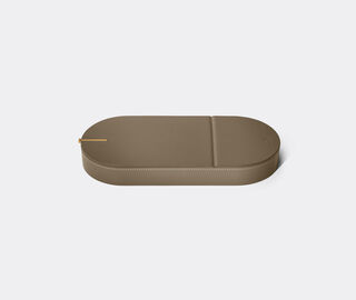 Poltrona Frau 'Zhuang Desk' multipurpose box TAUPE POFR20ZHU652GRN