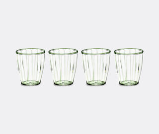 Serax 'Gigi 02' glass, set of four, green GREEN SERA26GLA783GRN