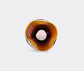 Alexa Lixfeld 'Ocean Wavy' centerpiece, amber AMBER ALEX23GLA518AMB