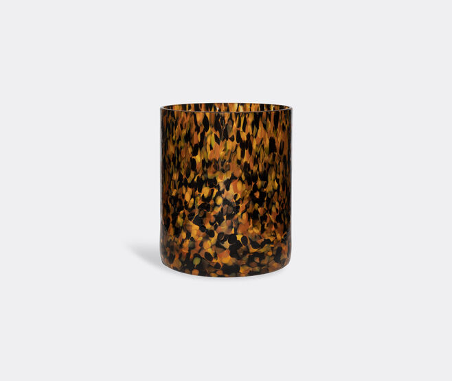 Stories of Italy 'Macchia su Macchia' vase, medium, leopard BLACK STLY20MAC756BRW