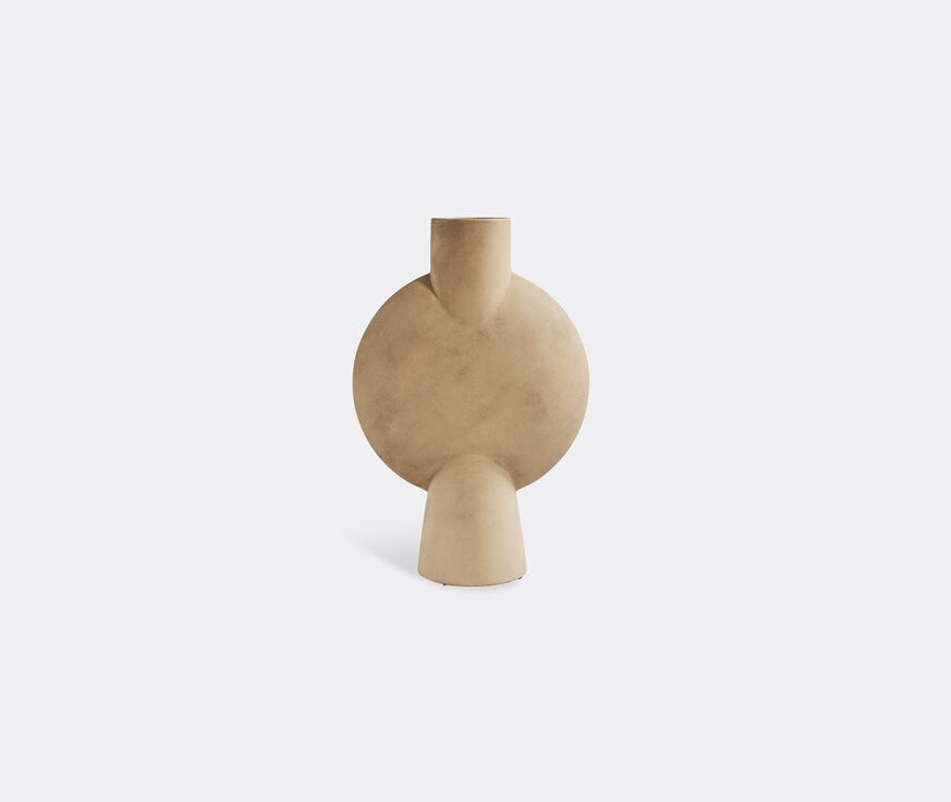 101 Copenhagen 'Sphere' vase, bubl, sand  COPH21SPH184BEI