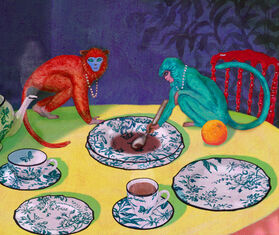 Gucci 'Herbarium' dinner plate, set of two, green MULTICOLOUR GUCC18HER575GRN