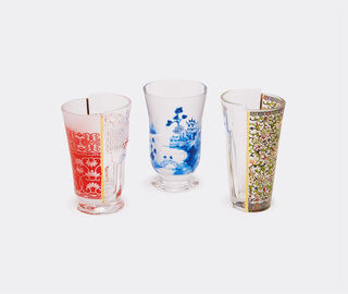 Seletti 'Hybrid Clarice' glass, set of three MULTICOLOUR SELE22HYB350MUL