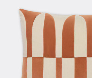 Christina Lundsteen 'Abigail' cushion, light peach and dusty white MULTICOLOUR CHLU25ABI814MUL