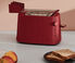 Alessi 'Plissé' toaster racks, red  ALES21PLI704RED