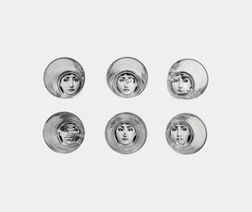 Fornasetti 'Tema e Variazioni' glass, set of six, black BLACK FORN24SET291BLK