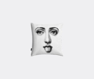 Fornasetti 'Tema e Variazioni N. 82 and N.130' cushion, black and white WHITE FORN24CUS413MUL
