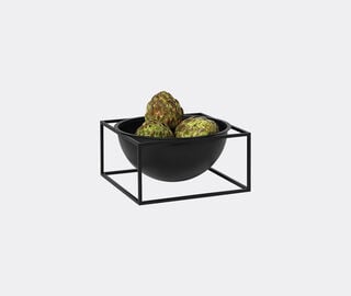 Audo Copenhagen 'Kubus' centerpiece, large, black BLACK BYLA22BOW301BLK