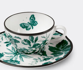 Gucci 'Herbarium' demitasse cup with saucer, set of two, green MULTICOLOUR GUCC18HER612GRN