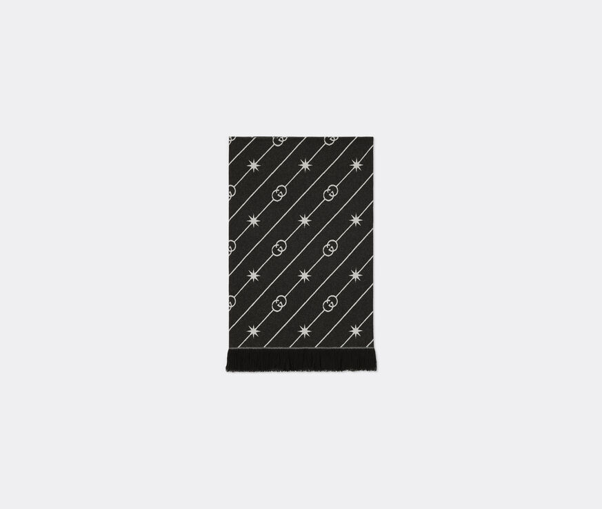 Gucci 'Diagonal' plaid blanket, black  GUCC22PLA140BLK