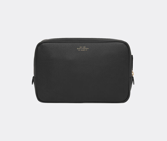 Smythson 'Panama' organizer tech pouch, black BLACK SMYT24PAN533BLK