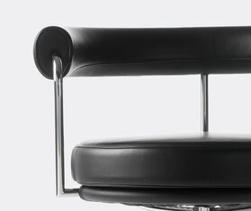 Cassina 'LC7' swivel chair, chrome structure BLACK CASS21SWI913BLK