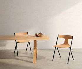 Viccarbe &#39;Quadra&#39; chair LIGHT BROWN VICC21QUA044BRW