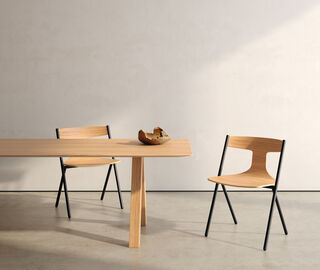 Viccarbe 'Quadra' chair LIGHT BROWN VICC21QUA044BRW