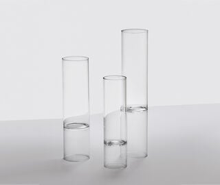 Ichendorf Milano Grooved 'Bamboo' vase, small TRANSPARENT ICMI19BAM421TRA