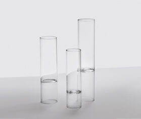 Ichendorf Milano Grooved 'Bamboo' vase, large TRANSPARENT ICMI19BAM445TRA