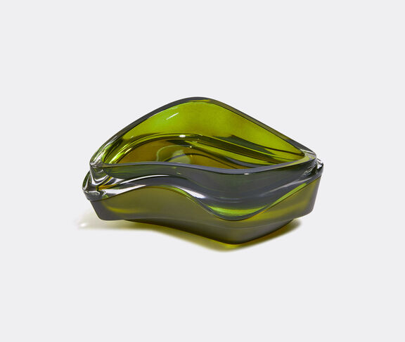Zaha Hadid Design Plex Vessel - 20.0 X 11.0 X 9.0 Cm OLIVE GREEN ${masterID} 2