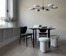 101 Copenhagen &#39;Big Foot Stool&#39;, linen WHITE COPH22BIG764WHI