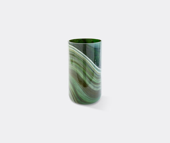 POLSPOTTEN 'Marble Glass' vase, large, green undefined ${masterID}
