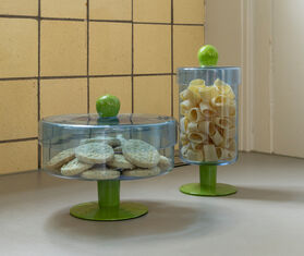 &amp;k Amsterdam &#39;Duo&#39; jar, tall, blue multicolor BLUE AMST25JAR743BLU