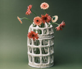 Serax &#39;Rosie&#39; pique fleurs vase, natural white WHITE SERA25PIQ992WHI