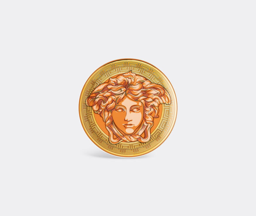 Rosenthal 'Medusa Amplified' small plate, orange coin multicolour ROSE22MED267ORA