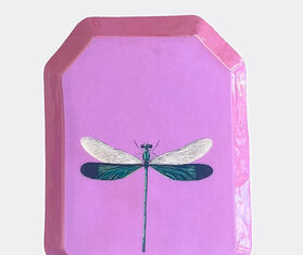 Les-Ottomans &#39;Dragonfly&#39; tray, purple and black MULTICOLOUR OTTO25PRI423MUL