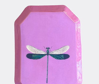 Les-Ottomans 'Dragonfly' tray, purple and black MULTICOLOUR OTTO25PRI423MUL