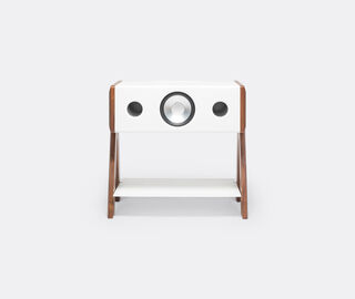 La Boite concept 'Cube' speaker, white and walnut MULTICOLOUR BOIT25CUB077MUL
