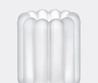 Tom Dixon 'Press' stem vase, medium, frosted WHITE TODI26PRE734WHI