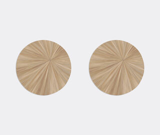 HestiaLiving 'Soleil' round tablemat, set of two, fawn MULTICOLOUR HELI25SOL627BEI