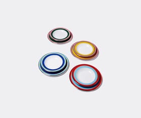La DoubleJ 'Rainbow' soup and dinner plates, set of four MULTICOLOUR LADJ20SOU271MUL