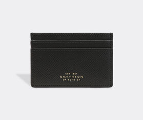 Smythson &#39;Panama&#39; card holder, black BLACK SMYT22FLA194BLK