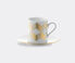 LSA International 'Chevron' coffee cup and saucer, set of four  LSAI20CHE570GOL