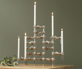 Stoff Nagel 'Stoff' candles, six pieces, white WHITE STOF20STO326WHI