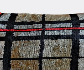 Les-Ottomans Velvet cushion, multicolor MULTICOLOUR OTTO23VEL629MUL
