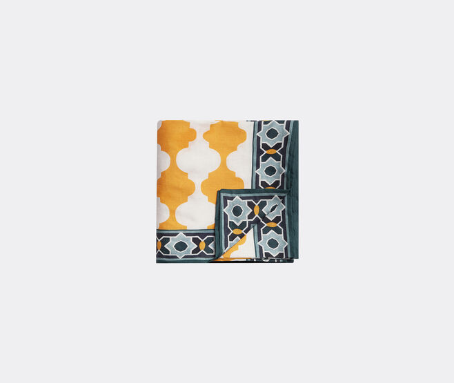 La DoubleJ 'Plaza' linen tablecloth, medium, yellow MULTICOLOUR LADJ24PLA441MUL