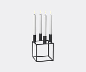 Audo Copenhagen &#39;Kubus 4&#39; candleholder, black BLACK BYLA22KUB033BLK