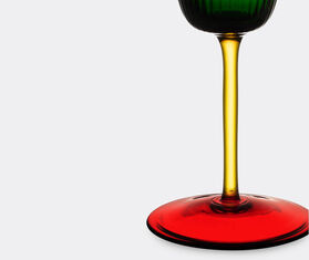 Dolce&amp;Gabbana Casa 'Carretto Siciliano' white wine glass, green and red GREEN DGCA22HAN673MUL