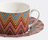 Missoni 'Zig Zag Jarris' teacup and saucer, set of two, red Multicolour MIHO22ZIG521MUL